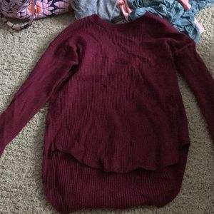 express burgundy long sleeve